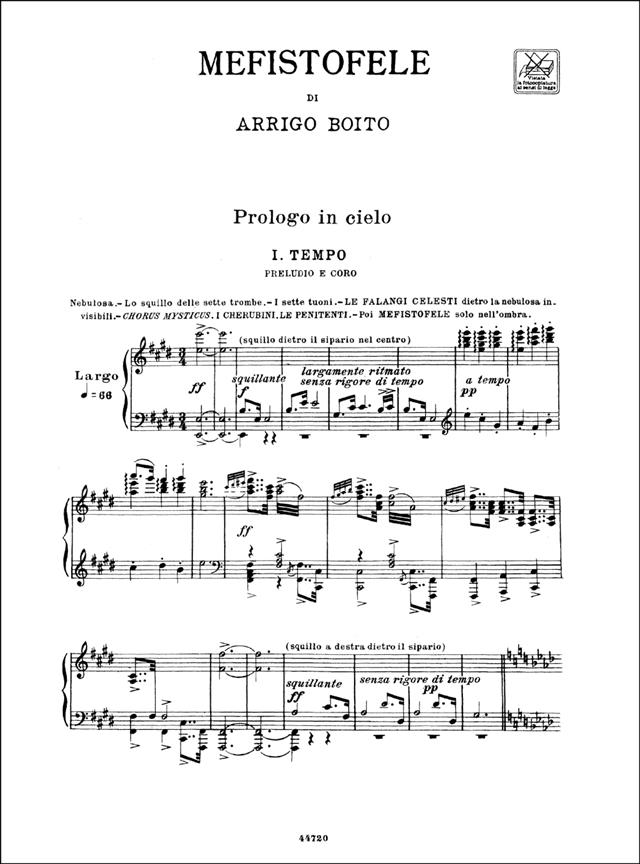 Mefistofele - pro zpěv a klavír